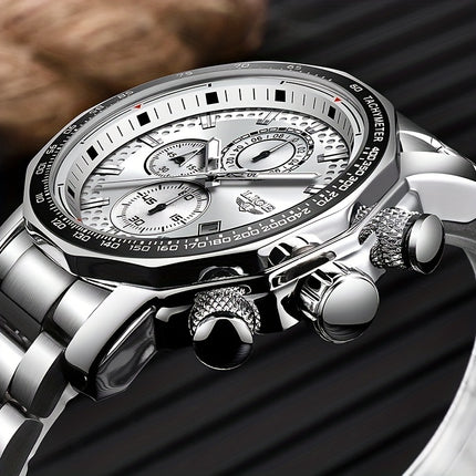 LIGE Luxury Sport Chronograph Watch