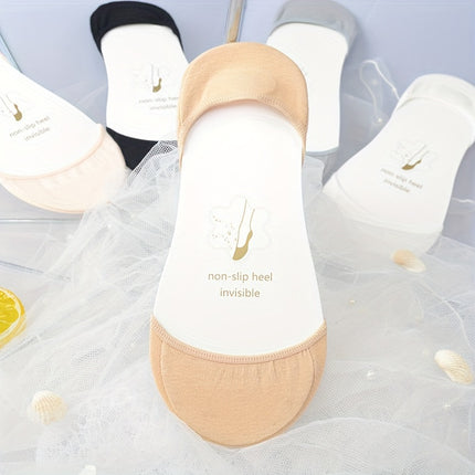 Women's Invisible Anti-Slip Boat Socks (5 Pairs)