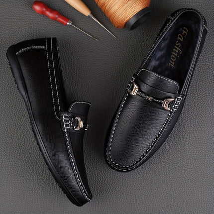 Men's Solid Moc Toe Driving Mocs