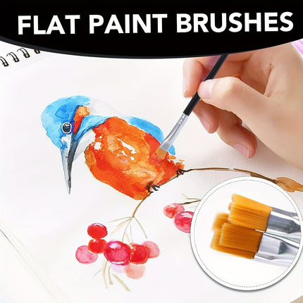 100pc Nylon Paintbrush Set
