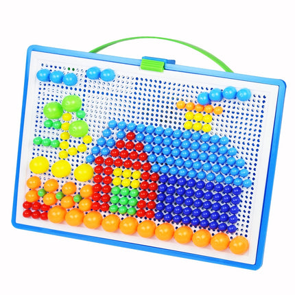 Colorful Mushroom Nail Puzzle - Creative Learning Fun - Monti Bargains