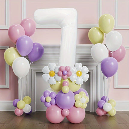 Princess Theme Balloon Set - 43-Piece Vibrant Daisy