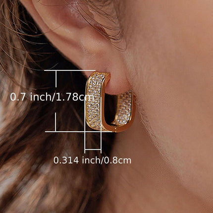 Dainty CZ Hoop Earrings