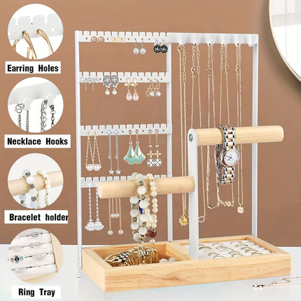 Metal Desktop Jewelry Rack