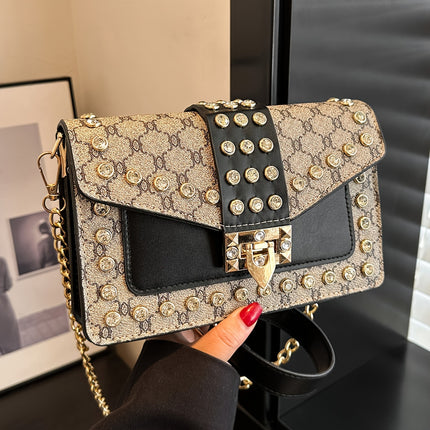 Elegant Plaid Crossbody Shoulder Bag
