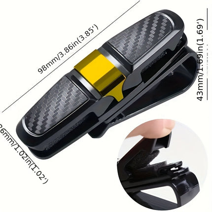 Car Visor Glasses Holder - Universal Eyewear Storage Clip