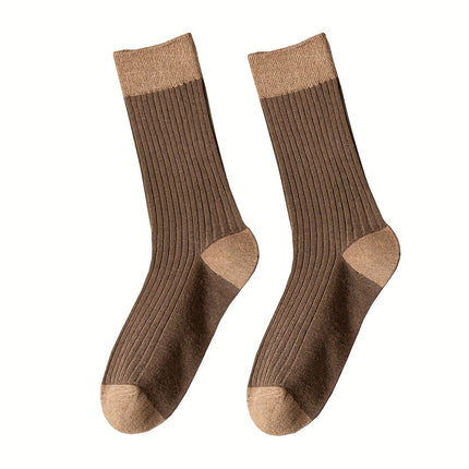 Women's Colorblock Crew Socks (7 Pairs)
