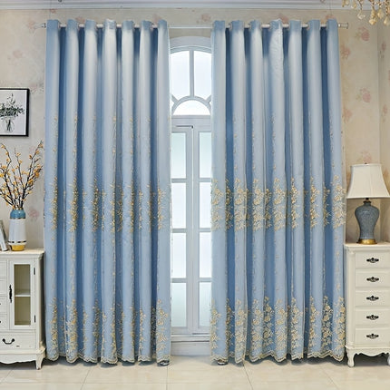 Elegant Floral Blackout Curtains
