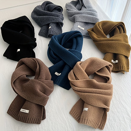 Luxurious 100% Pure Wool Knit Scarf