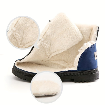 Warm Faux Fur Lace-Up Boots
