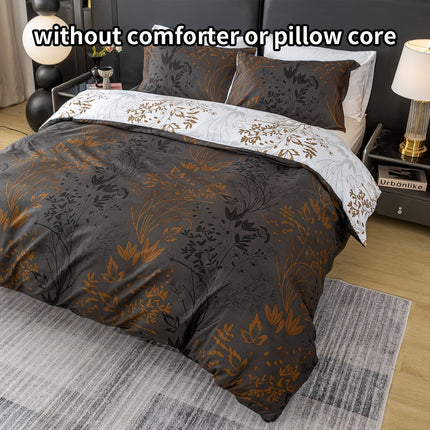 Luxury Floral Print Duvet Cover Set - Soft & Cozy Bedding