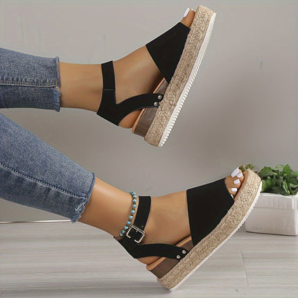 Chic Wedge Sandals – Comfy & Stylish