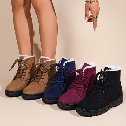 Cozy Plush Lined Snow Boots