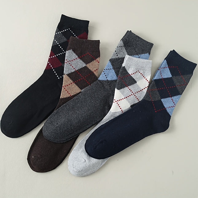 Men's Plaid Thermal Crew Socks