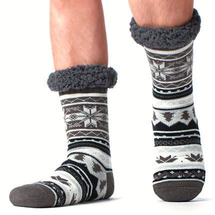 Men’s Sherpa-Lined Indoor Slippers