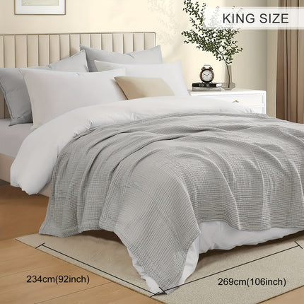 Luxurious 100% Muslin Reversible Comforter – All-Season Quilt