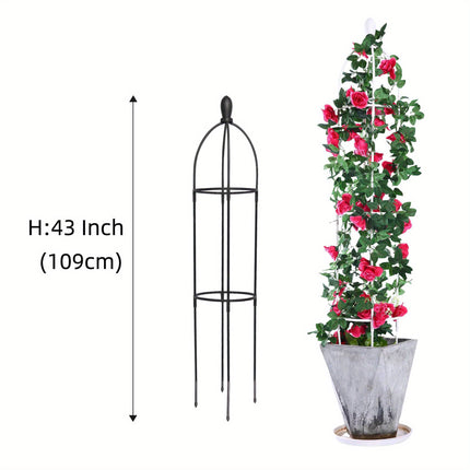 Elegant White Tower Trellis for Climbing Plants & Vines