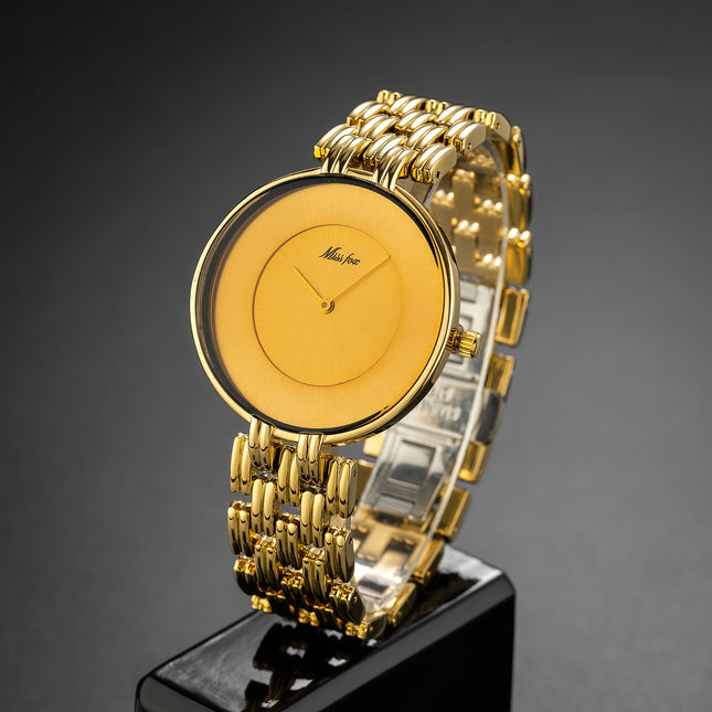 Missfox Golden Minimalist Watch
