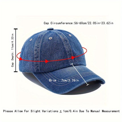 Men’s Denim Snapback Baseball Cap