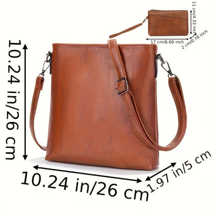 Retro Crossbody Briefcase Handbag