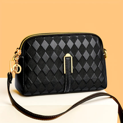 Retro Color Contrast Crossbody Bag