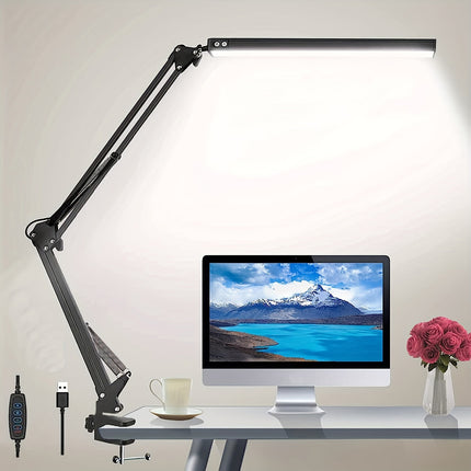 Dimmable LED Desk Lamp with Clamp - 3 Lighting Modes
