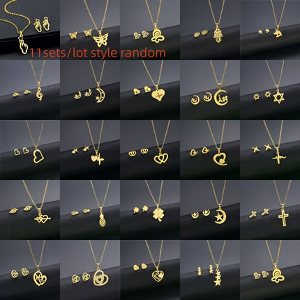 Elegant Stainless Steel Jewelry Set