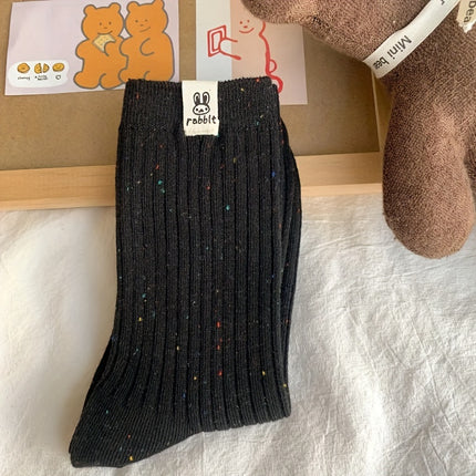 Women's Mid-Calf Rabbit Label Socks (4 Pairs)