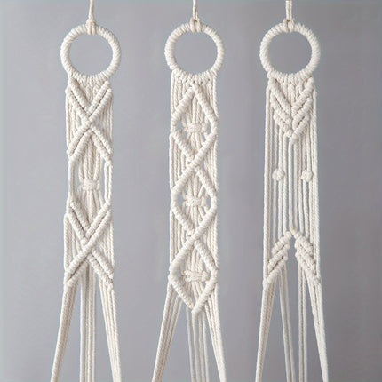 3-Pack Boho Macrame Plant Hangers