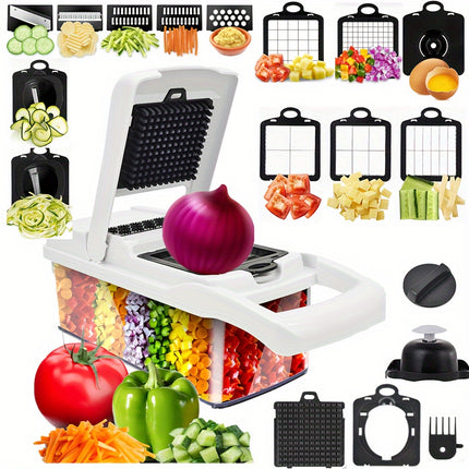 22-in-1 Multifunctional Vegetable Chopper & Slicer Set
