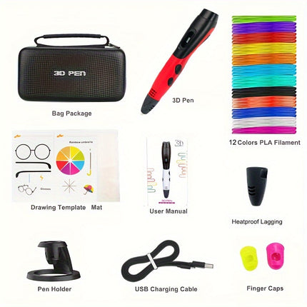SETOOKJ 3D Printing Pen Kit – Adjustable, USB Powered