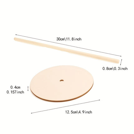 3pcs Wooden Donut Stand