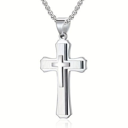 Classic Religious Cross Pendant Necklace