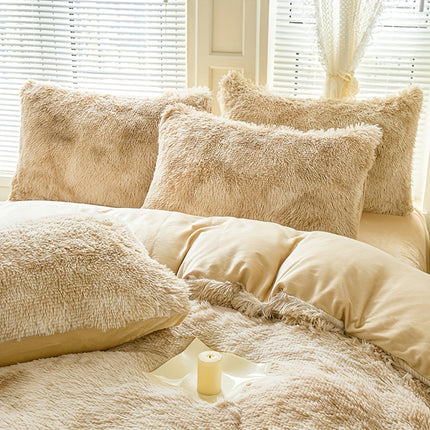 Tie-Dye Plush Duvet Cover Set - Soft & Cozy