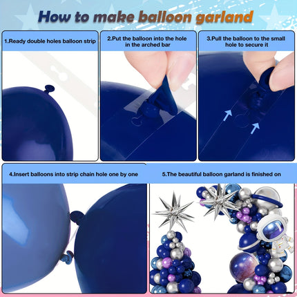 139pcs Over Air Ball Garland Arch Kit