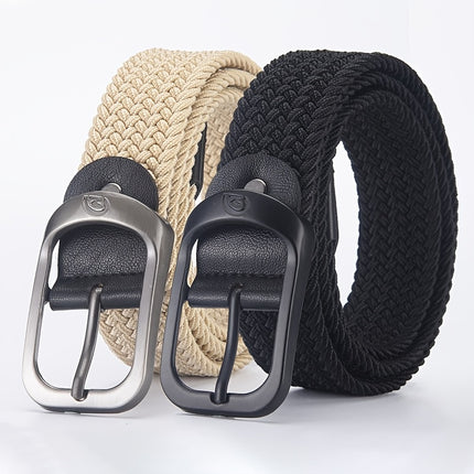 Elastic Woven Belt with Buckle