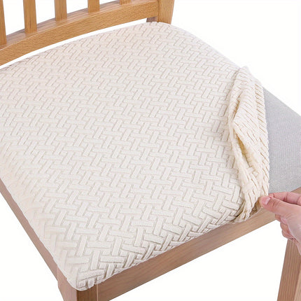 Modern Elastic T-Cushion Chair Slipcover - Stretch Dining Protector