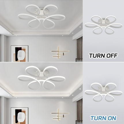 Flower Shape LED Ceiling Light – Modern Flush Mount Chandelier