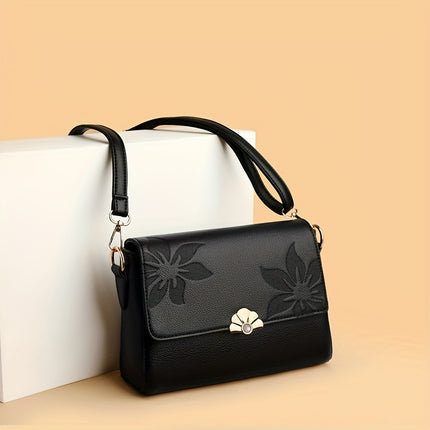 Retro Flower Pattern Crossbody Bag