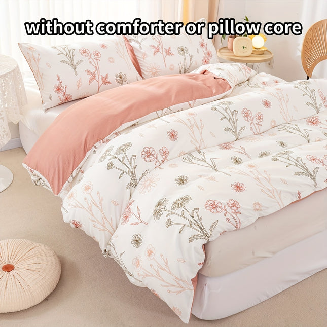 3pcs Baili Sweet Wine Multi-color Print Down Quilt Cover Set