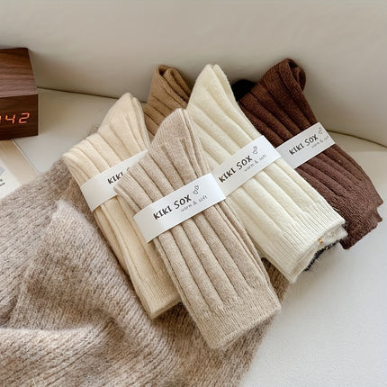 Women's Cozy Wool Blend Winter Socks (2 Pairs)