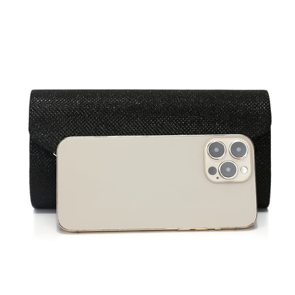 Elegant Ruched Clutch & Jewelry Set