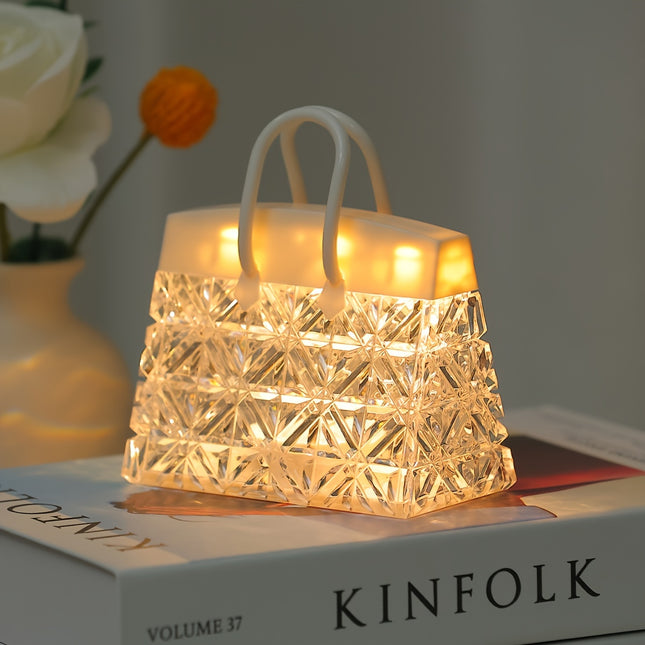 Chic Bag LED Night Light - Romantic 3D Petal Design