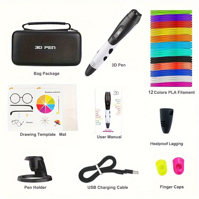 SETOOKJ 3D Printing Pen Kit – Adjustable, USB Powered