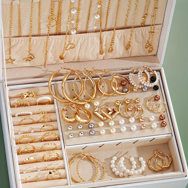 86pcs Luxurious Middle Eastern Jewelry Set