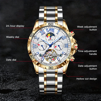 Moon Phase Automatic Mechanical Watch
