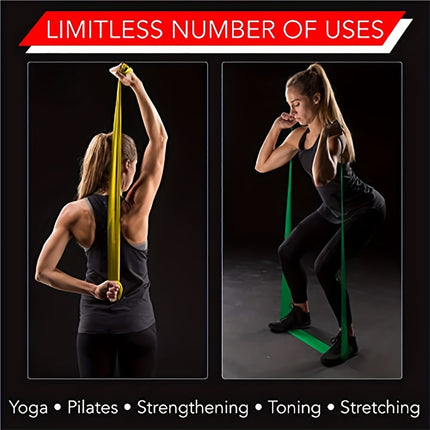Latex Elastic Resistance Band for Pilates & Home Workouts
