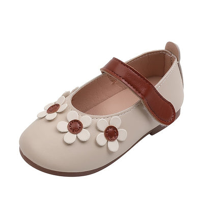 Girls' Mary Jane Flats with 3D Flowers