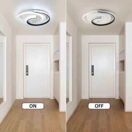 Modern Round LED Ceiling Light - Adjustable Color Modes
