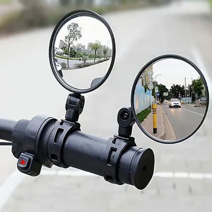 Adjustable Rotatable Bike Rearview Mirrors – Enhanced Safety